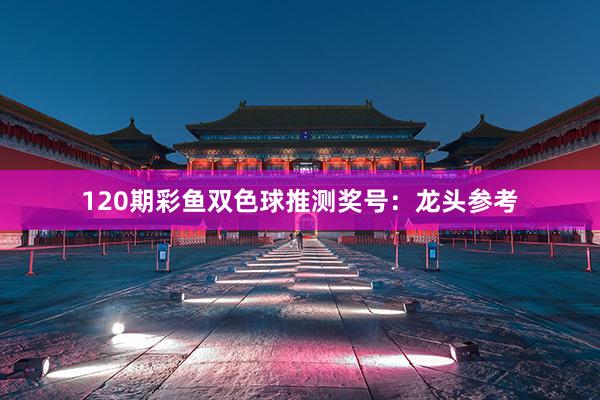 120期彩鱼双色球推测奖号：龙头参考